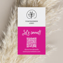 Código QR de Let's Connect de un solo lado en fucs