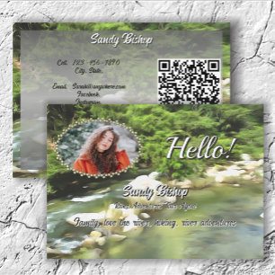 Tarjeta De Visita Código QR de llamada social de River South 0365