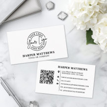 Código QR de Logotipo Profesional Minimalista Mode
