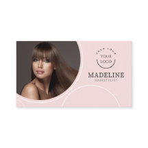 Código QR de logotipo rosa sonrojado Foto Estilist