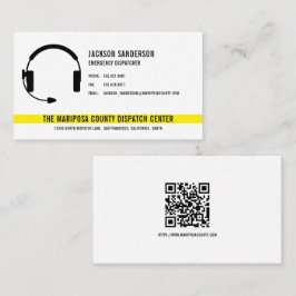 Tarjeta De Visita Código QR de los servicios de emergencia de Dispat