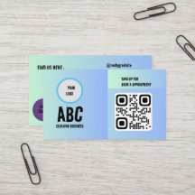 Código QR de los servicios de limpieza mixtos de c