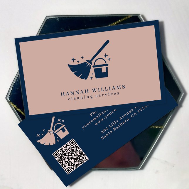 Tarjeta De Visita Código QR de los Servicios de Limpieza Rosada Nava (Subido por el creador)