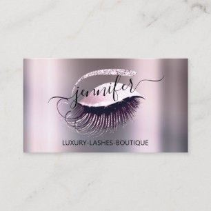 Tarjeta De Visita Código QR de maquillaje profesional Ahumado rosa L