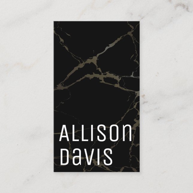 Tarjeta De Visita Código QR de Marble (Anverso)