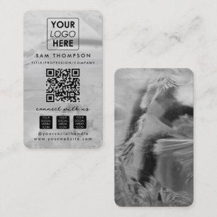Tarjeta De Visita Código QR de medios sociales Conecta con nosotros