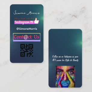 Tarjeta De Visita Código QR de medios sociales - Fotografías