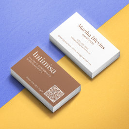 Tarjeta De Visita Código QR de moda