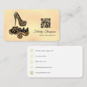 Tarjeta De Visita Código QR de moda