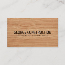 Tarjeta De Visita Código QR de negocio de construcción en negrita y