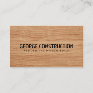 Tarjeta De Visita Código QR de negocio de construcción en negrita y 