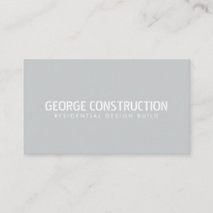 Tarjeta De Visita Código QR de negocio de construcción en negrita y 