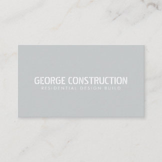 Tarjeta De Visita Código QR de negocio de construcción en negrita y 