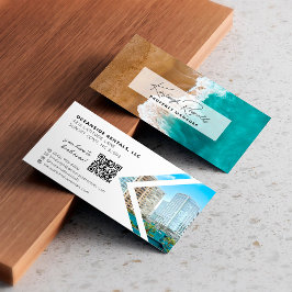 Tarjeta De Visita Código QR de Ocean / Beach Rental Property Manager