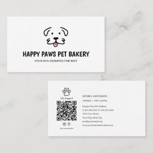 Tarjeta De Visita Código QR de Panadería de Golosinas para Perros Go