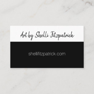 Tarjeta De Visita Código QR de Personalizado blanco y negro minimali