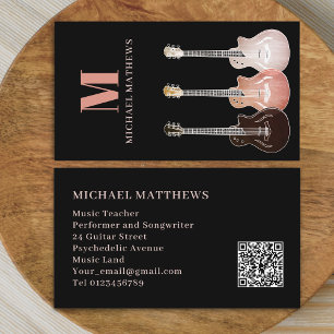 Tarjeta De Visita Código QR de Personalizado de música profesional d