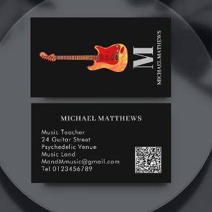 Tarjeta De Visita Código QR de Personalizado de música profesional d
