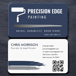 Tarjeta De Visita Código QR de pintor profesional