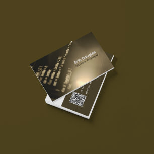 Tarjeta De Visita Código QR de profesional de tecnología de software