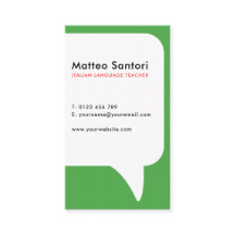 Código QR de profesor de lengua italiana