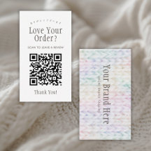 Código QR de punto Arcoíris Pastel Deja una reseña