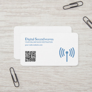 Tarjeta De Visita Código QR de Radio