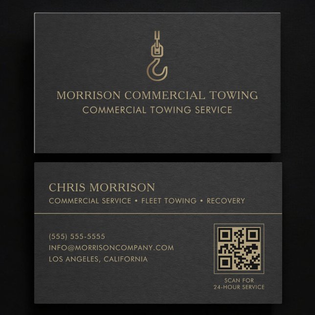 Tarjeta De Visita Código QR de Remolque Comercial (Subido por el creador)