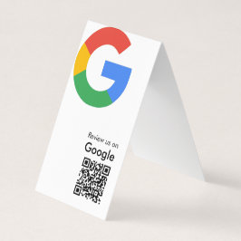 Tarjeta De Visita Código QR de reseña de Google moderno y trendy