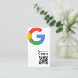 Tarjeta De Visita Código QR de reseña de Google moderno y trendy