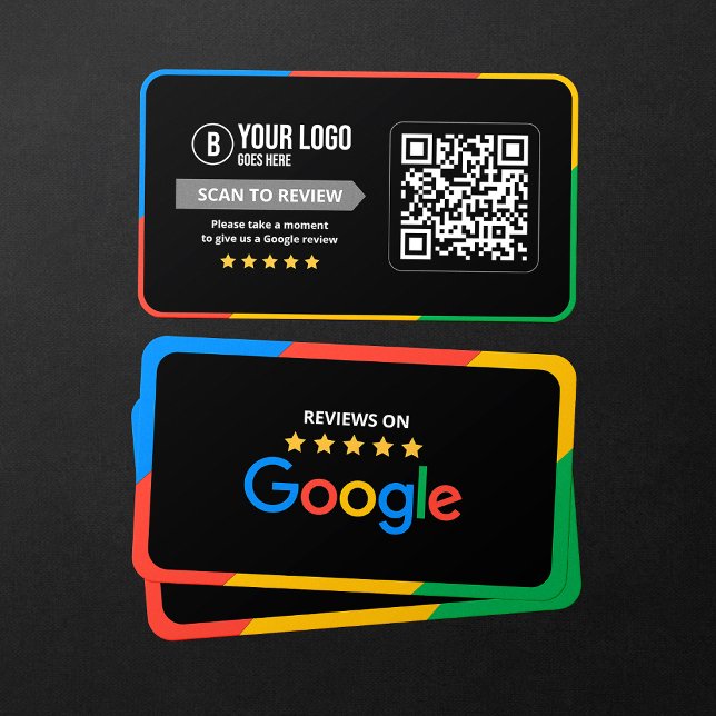 Tarjeta De Visita Código QR de reseñas de Google de clientes Reseña  (Subido por el creador)