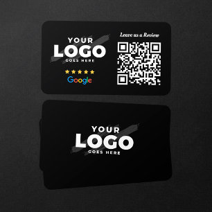 Tarjeta De Visita Código QR de reseñas de Google Enlace de reseña de