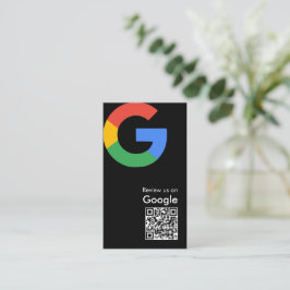 Tarjeta De Visita Código QR de reseñas de Google moderno y trendy