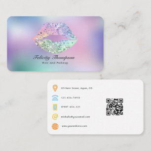 Tarjeta De Visita Código QR de Salón de Belleza