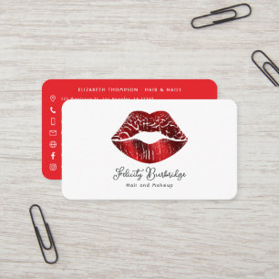 Tarjeta De Visita Código QR de Salón de Belleza
