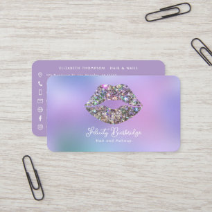 Tarjeta De Visita Código QR de Salón de Belleza