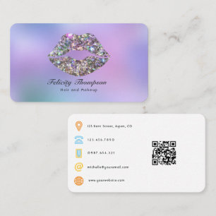 Tarjeta De Visita Código QR de Salón de Belleza