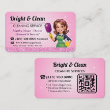 Código QR de Servicio de Limpieza Pink Maid