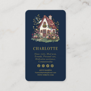 Tarjeta De Visita Código QR de Servicios de atención domiciliaria pr