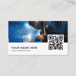 Tarjeta De Visita código QR de soldador