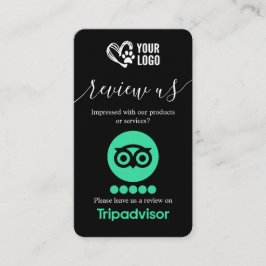 Tarjeta De Visita Código QR de solicitud de revisión de TripAdvisor