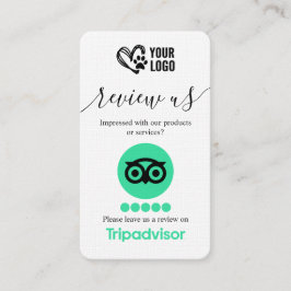 Tarjeta De Visita Código QR de solicitud de revisión de TripAdvisor