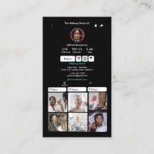 Código QR de TikTok para medios sociales negros