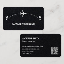 Código QR del capitán de la aeronave