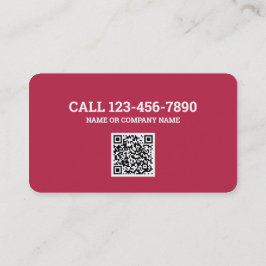 Tarjeta De Visita Código QR del detective del investigador privado