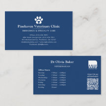 Código QR del hospital de animales / veterinario