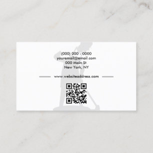 Tarjeta De Visita Código Qr del Janitor Househeld Cleaning Service