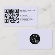 Código QR del logotipo de la empresa de lavanda li