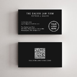Tarjeta De Visita Código QR del logotipo de la empresa profesional E
