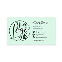 Código qr del logotipo de la foto del maquillaje d